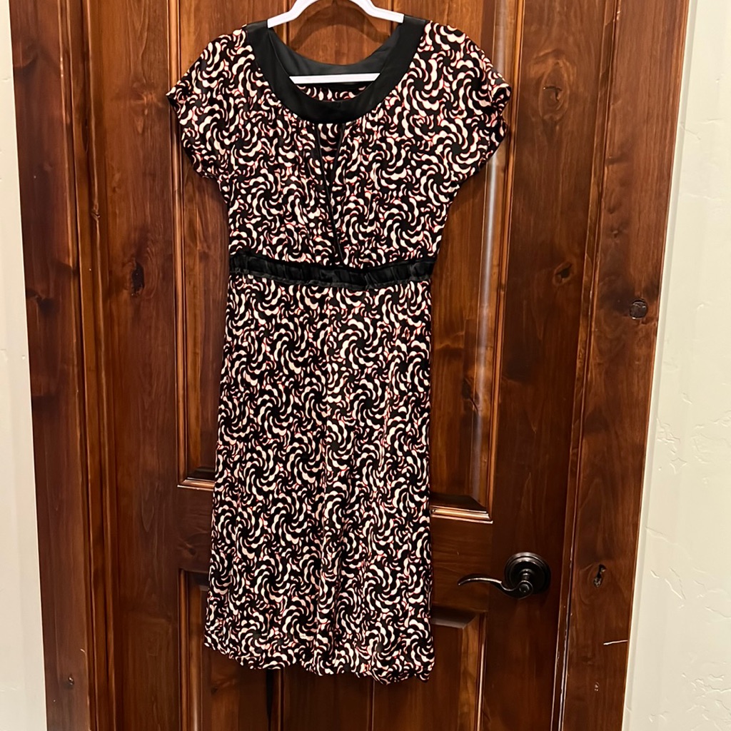 A Common Thread Stretch Silk Dress Size Small
